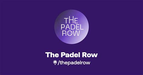 The Padel Row Instagram Tiktok Linktree