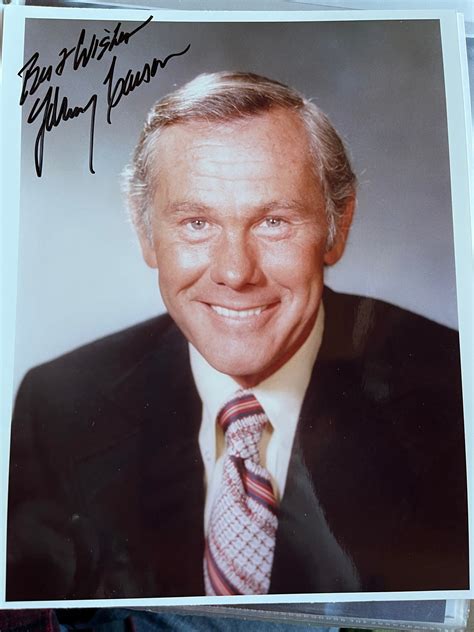 Johnny Carson Late Night Host Autograph Williamsburg Nostalgia Fest