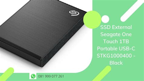 Ssd External Seagate One Touch Tb Portable Usb C Stkg Black