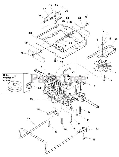 Simplicity 1694142 Simplicity Regent 38 Lawn Tractor 16hp Transmission Group Parts Lookup