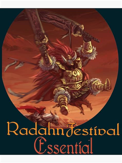 "Elden Ring Radahn Festival Poster Classic Essential Radahn Festival ...