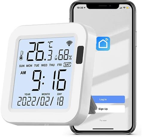 Uantii Tuya Smart Wifi Temperature Humidity Senor Indoor Hygrometer