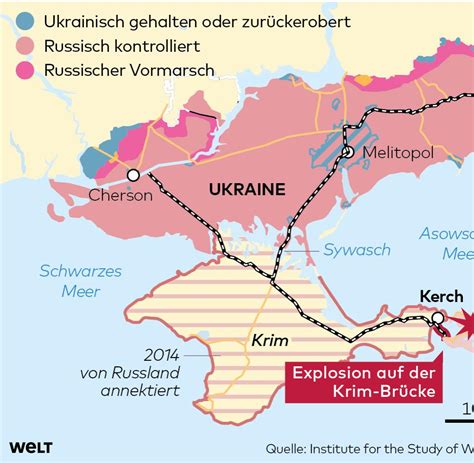 Ukraine Krieg Taucher Untersuchen Besch Digte Krim Br Cke Welt