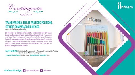 Transparencia En Los Partidos Políticos Estudio Comparado En México