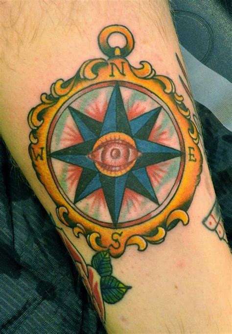 100 Awesome Compass Tattoo Designs Art And Design