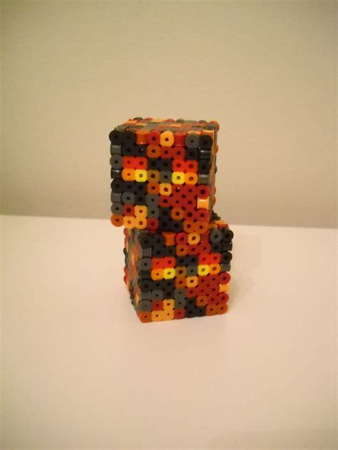 Minecraft Magma Cube Perler Beads By Retroninnin On Deviantart