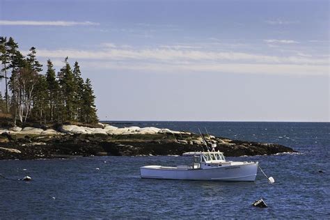 Lobsterboat In Spruce Head On The Coast Of Maine By Keith Webber Jr