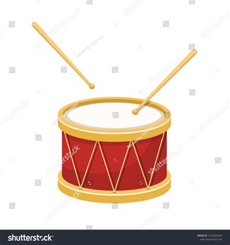 Stylish Drum Vector Design Illustration Isolated Stock Vector (Royalty ...