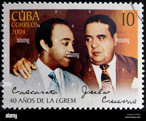 Cuba Circa A Stamp Printed In Cuba Shows Julio Cueva Y Orlando