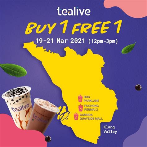 Tealive Promotion Buy Free Bradynroszuniga