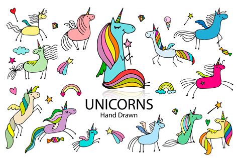 Cute Unicorns collection | Illustrations ~ Creative Market