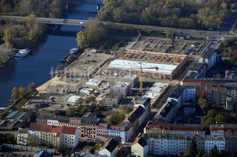 Brandenburg An Der Havel Von Oben Baustelle Zum Neubau Von