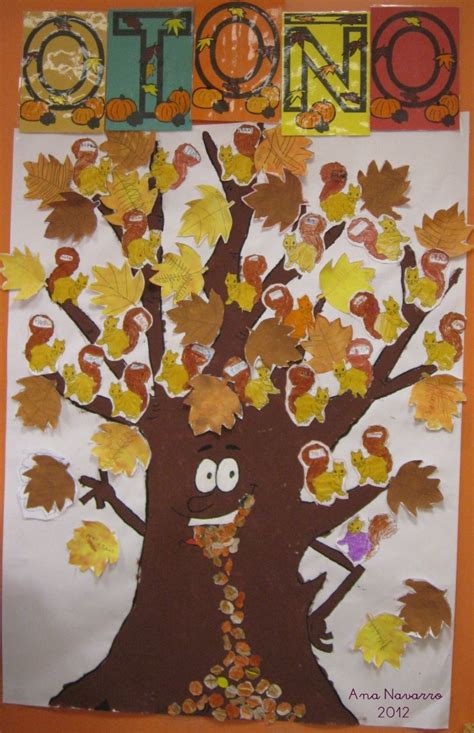 Mural De Otoño Para Decorar El Aula De Infantil Interesante Para