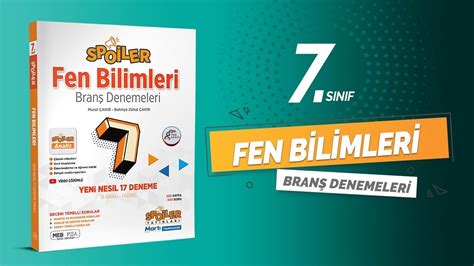 7 SINIF FEN BİLİMLERİ BRANŞ DENEMELERİ DENEME 16 Soru Çözümleri YouTube