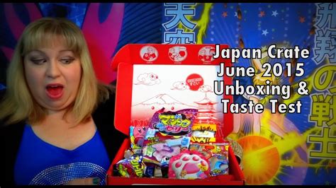 Japan Crate June 2015 Unboxing And Taste Test Animepalooza Youtube