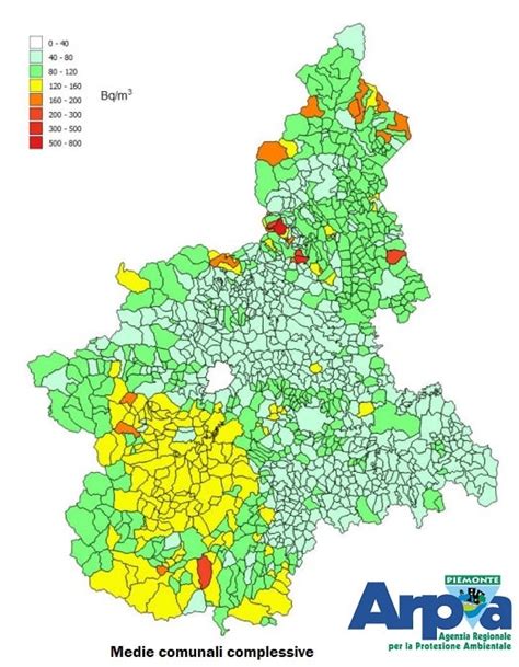 Nuova mappatura del gas Radon in Piemonte le zone più a rischio