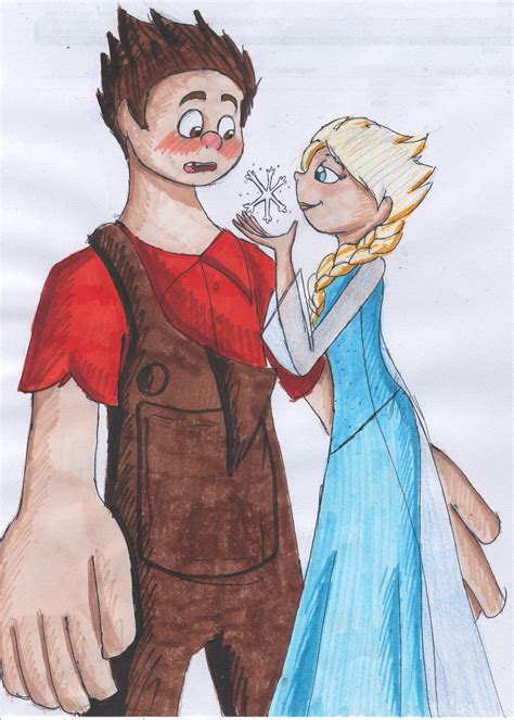 Elsa and Ralph - Frozen Fan Art (35286131) - Fanpop