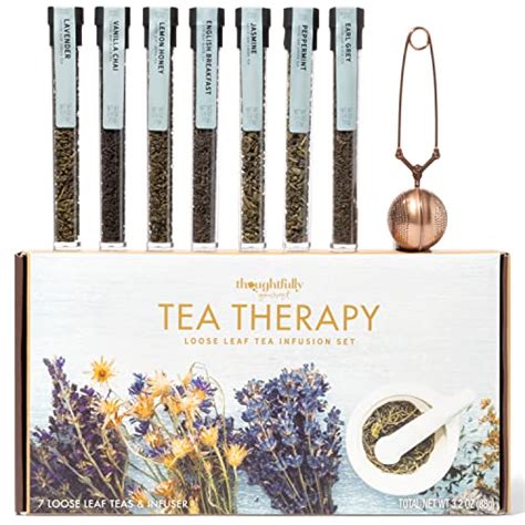 Thoughtfully Gourmet Coffret cadeau d infusion de thé 7 saveurs