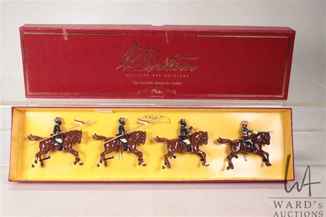 boxed set  britains toy soldiers  bengal lances hodsons horse