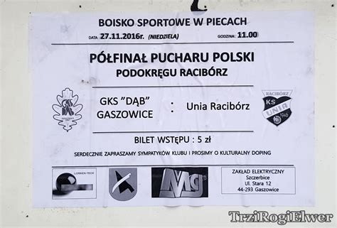 Trzi Rogi Elwer Dąb Gaszowice Unia Racibórz