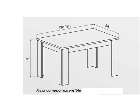 Mesa De Comedor Extensible 138 198 Cm 19502 Factory Del Mueble Utrera