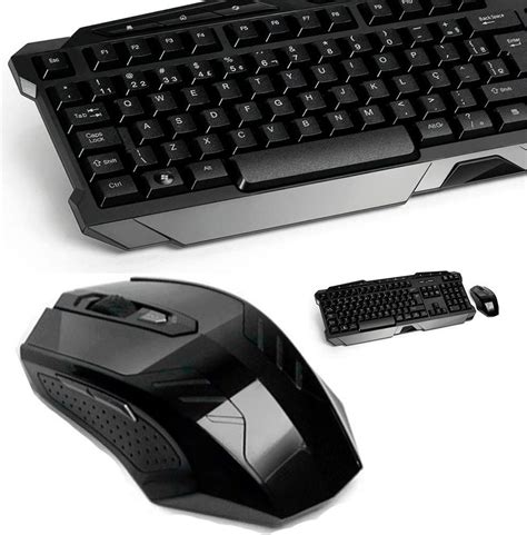 Teclado E Mouse Sem Fio Ghz Multimidia Gamer Usb Preto Tc