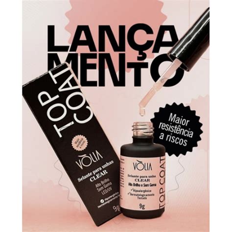 Novo Lan Amento Top Coat V Lia Clear G Alto Brilho Sem Goma Shopee