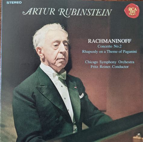 Rachmaninoff Arthur Rubinstein Piano Concerto No Rhapsody On A