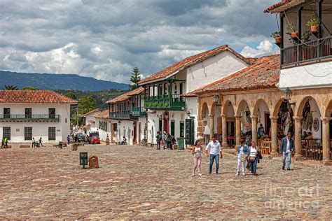 Villa de Leyva, Colombia - Looking To Northern Corner Of The Plaza ...