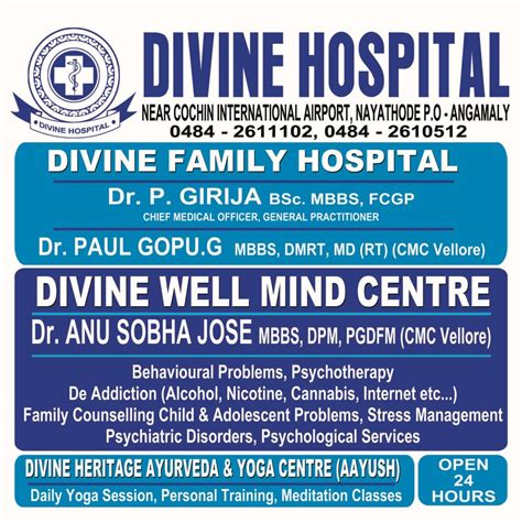 Divine Hospital A Cochin Kerala De Addiction Centre