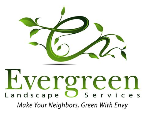 Evergreen Landscaping Logo Design To Make Your Neighbors Green With