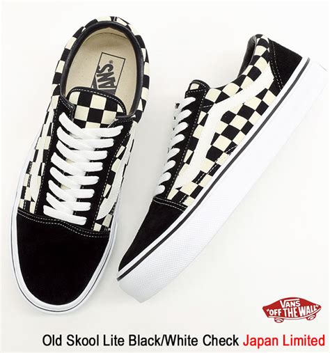 【楽天市場】バンズ Vans スニーカー メンズ 男性用 オールドスクール ライト Blackwhite Check 日本限定