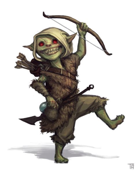 Female Goblin Archer Fantasy Character Design Fantasy Creatures