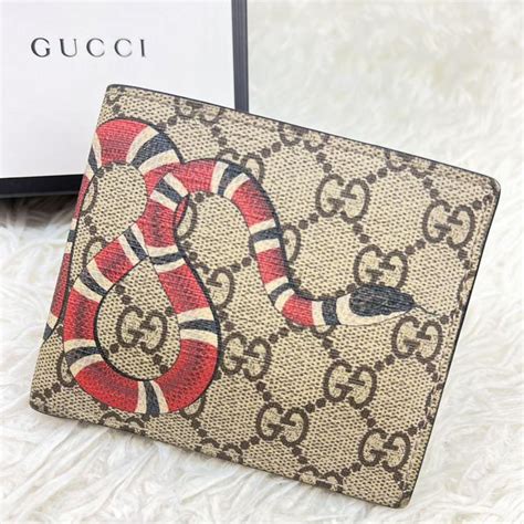 グッズ公式通販サイト Gucci Ggスプリーム スネーク Pvc×レザー 折り財布 極美品♡グッチ 折り財布 小銭入れ Ggスプリーム