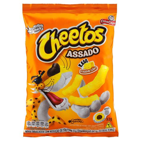 Salgadinho De Milho Lua Parmesão Pacote Elma Chips Cheetos 51g Rede Super Líder De Supermercados