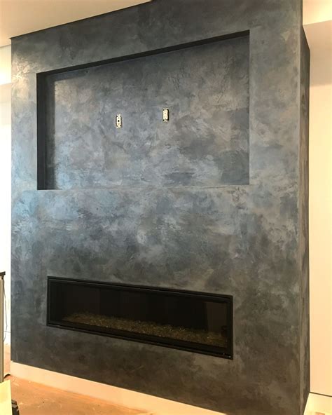 Fireplace Tv Wall Linear Fireplace Fireplace Design Venetian Plaster