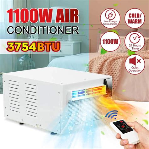 1100w Portable Air Conditioner 220v Coldheat Dual Use 24 Hour Timer Led Control Panel With