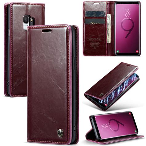 Caseme Samsung Galaxy S Wallet Magnetic Case Red