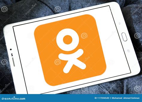 Odnoklassniki OK Ru Social Network Logo Editorial Image Image Of