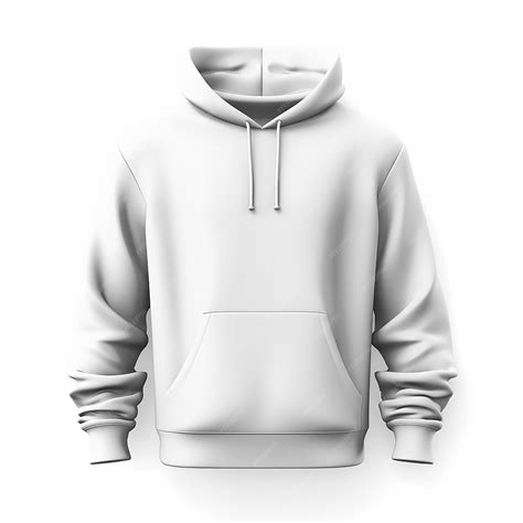 Premium Photo White Hoodie Mockup Template