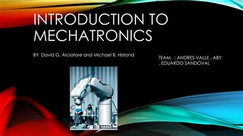 Introduction To Mechatronics Ppt Free Download