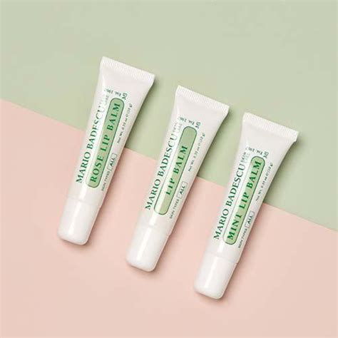 Mario Badescu Lip Balm Trio Pack Includes Mint Balm Rose Balm And