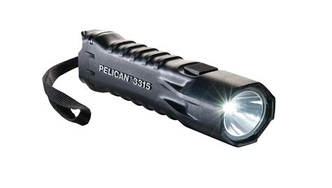 pelican  flashlight led aa batteries black color afnco