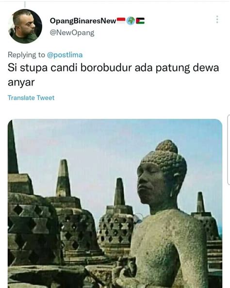 Kesandung Meme Stupa Candi Borobudur Mirip Presiden Jokowi Roy Suryo