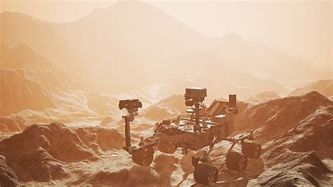 Curiosity Rover On Mars Background High Resolution Mars Rover Picture