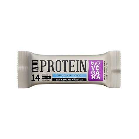 Barra De Proteina Sabor Chocolate Y Coco Wild Protein Gr Balu