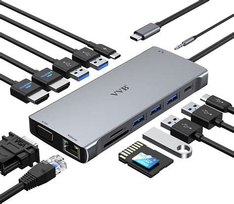 Buy USB C Docking Station Dual Monitor HDMI for Dell HP, Thunderbolt 3/ ...