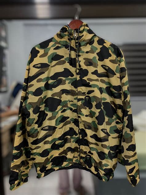 Bape Cycles First Camo Reversible Nylon Jacket | Grailed