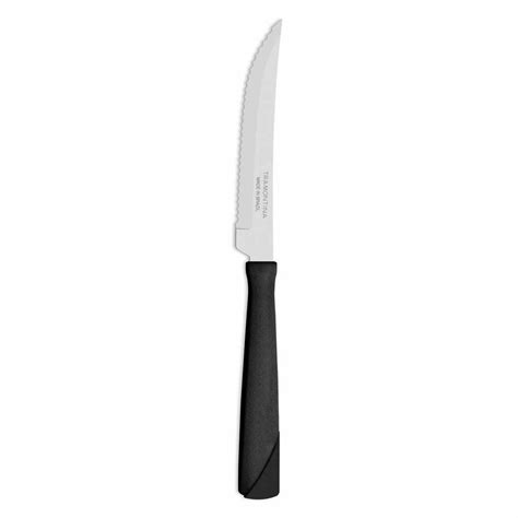 CUCHILLO DE MESA MANGO NEGRO TRAMONTINA NEW COLOR X 12 UNID 23160 904