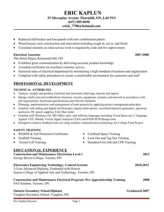 2015 Nov Resume Eric Kaplun PDF